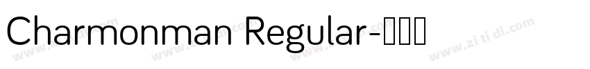 Charmonman Regular字体转换